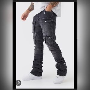 Men's Black Skiny Pants
